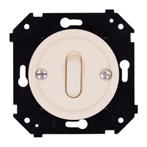 Изображение товара BIRONI Шедель Бриз Пластик Песочное золото матовый Выключатель 1-кл (клавишный, скрытый монтаж)