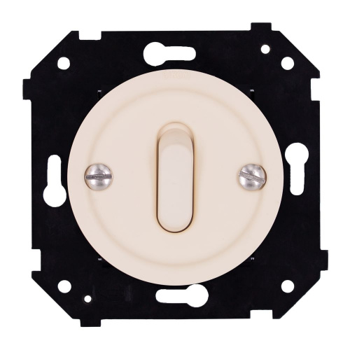 Изображение товара Выключатель 1-кл BRONI Шедель Бриз Песочное золото матовый