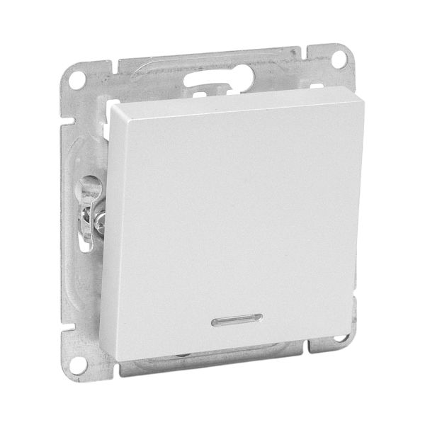 Изображение товара EKF Эпика Механизм выключателя, одноклавишный, с подсветкой, алюминий.