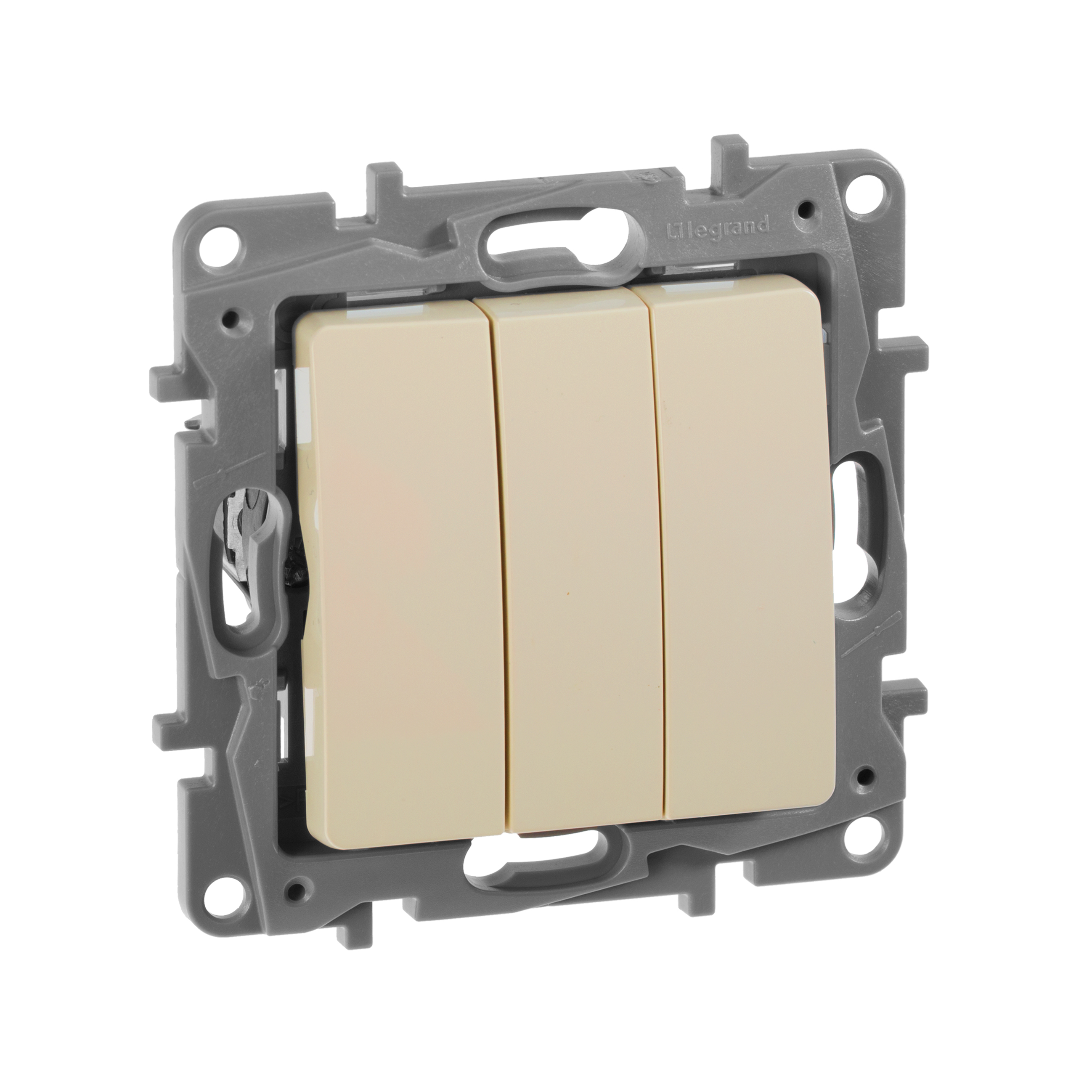 Изображение товара Legrand Etika Слоновая кость Выключатель 3-кл,10А 250В, винтовые зажимы.