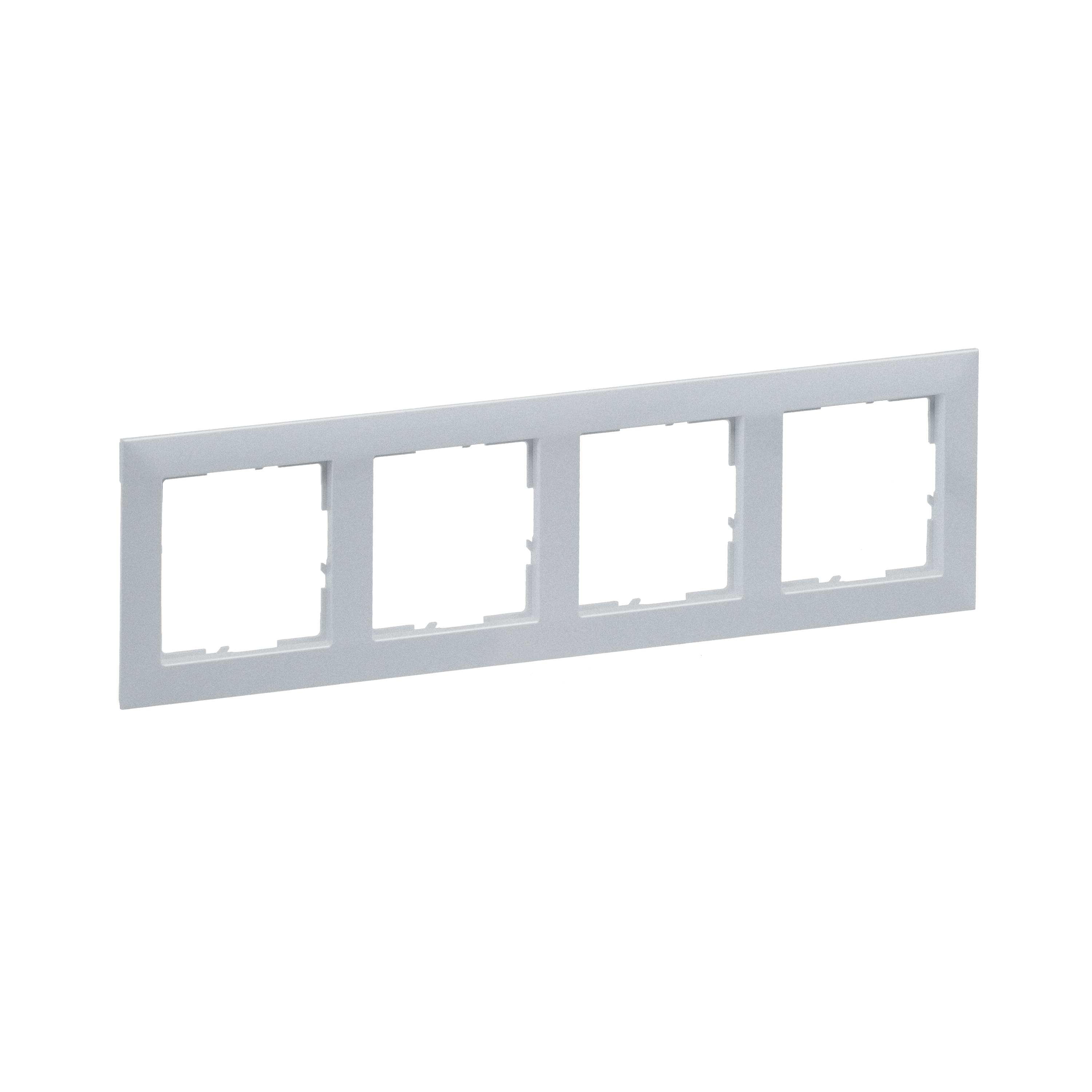 Изображение товара Legrand/Daccord SUNO Алюминий Рамка декоративная универсальная 4-постовая.
