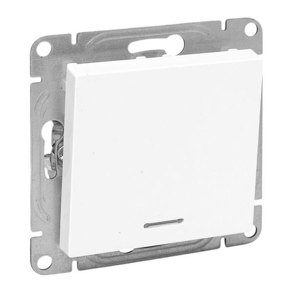 Изображение товара EKF Эпика Механизм выключателя, одноклавишный, с подсветкой, белый.