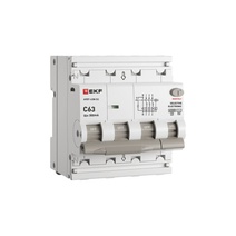 Изображение товара EKF PROxima Автоматический выключатель дифференциального тока селективный АВДТ-63N (S) 3P+N 63А 300мА характеристика C тип AC электронный 6кА.