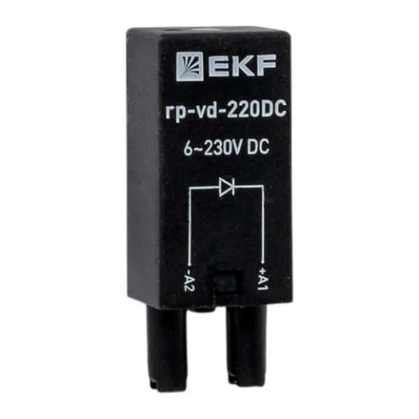 Изображение товара EKF Averes Модуль защитный диодный 6-220В DC для промежуточных реле RP.