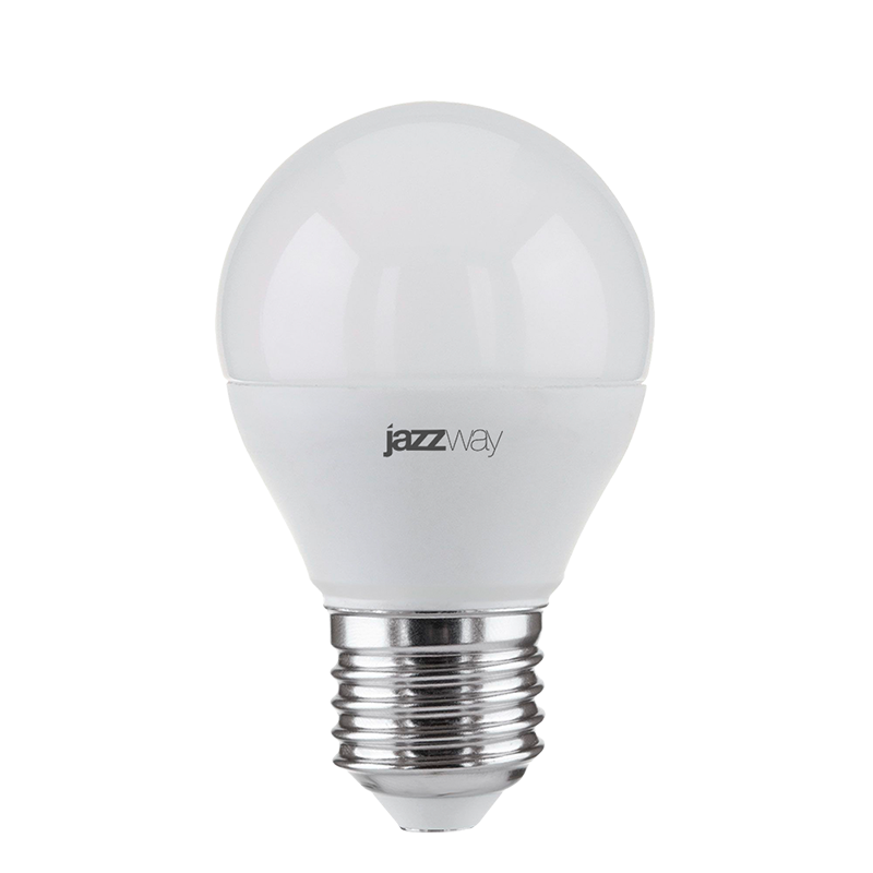 Изображение товара Jazzway Лампа светодиодная (LED) «шар» d45мм E27 180° 7Вт 220-240В матовая нейтральная холодно-белая 5000К