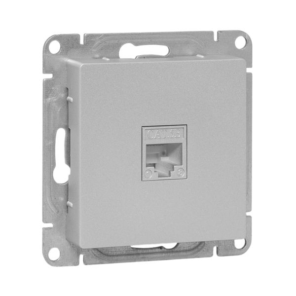 Изображение товара EKF Эпика: RJ45 розетка (Cat5) из алюминия, IP20, 1 гнездо