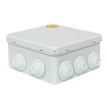 Изображение товара EKF Коробка уравнивания потенциалов КУП-030-014 с крышкой наружная (100х100х50) для прямого монтажа, 10 мембр. вводов серая IP55.
