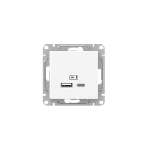 Изображение товара EKF Эпика Механизм розетки USB-A+С, белый.