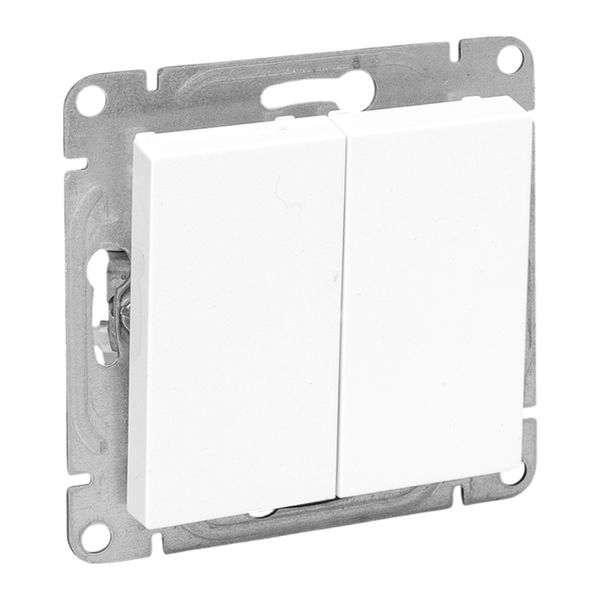 Изображение товара EKF Эпика Механизм выключателя, двухклавишный, белый.