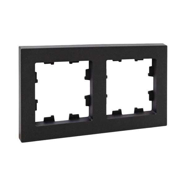 Изображение товара EKF Эпика 2 - местная рамка, чёрная, пластик.