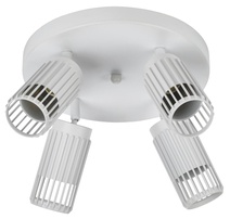 Изображение товара IEK 4209: потолочный светильник с GU10, 4 лампы, белый/чёрный