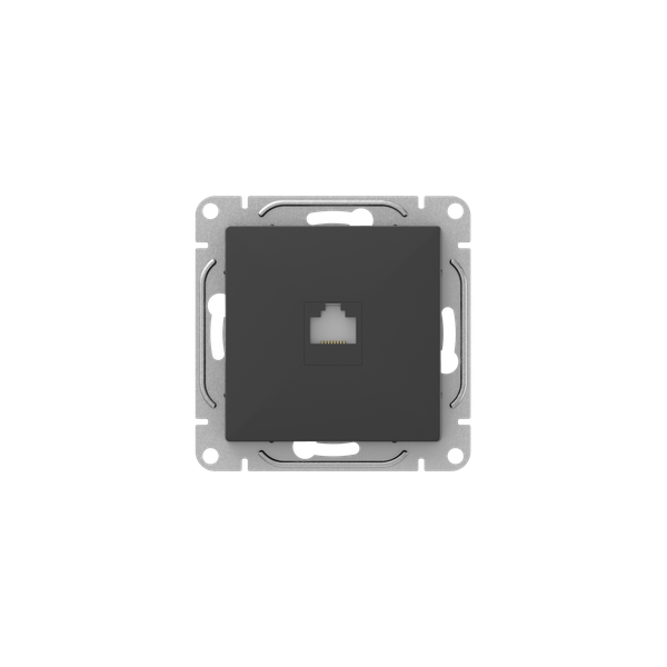Изображение товара EKF Эпика Механизм розетки RJ45 (cat5), чёрный.