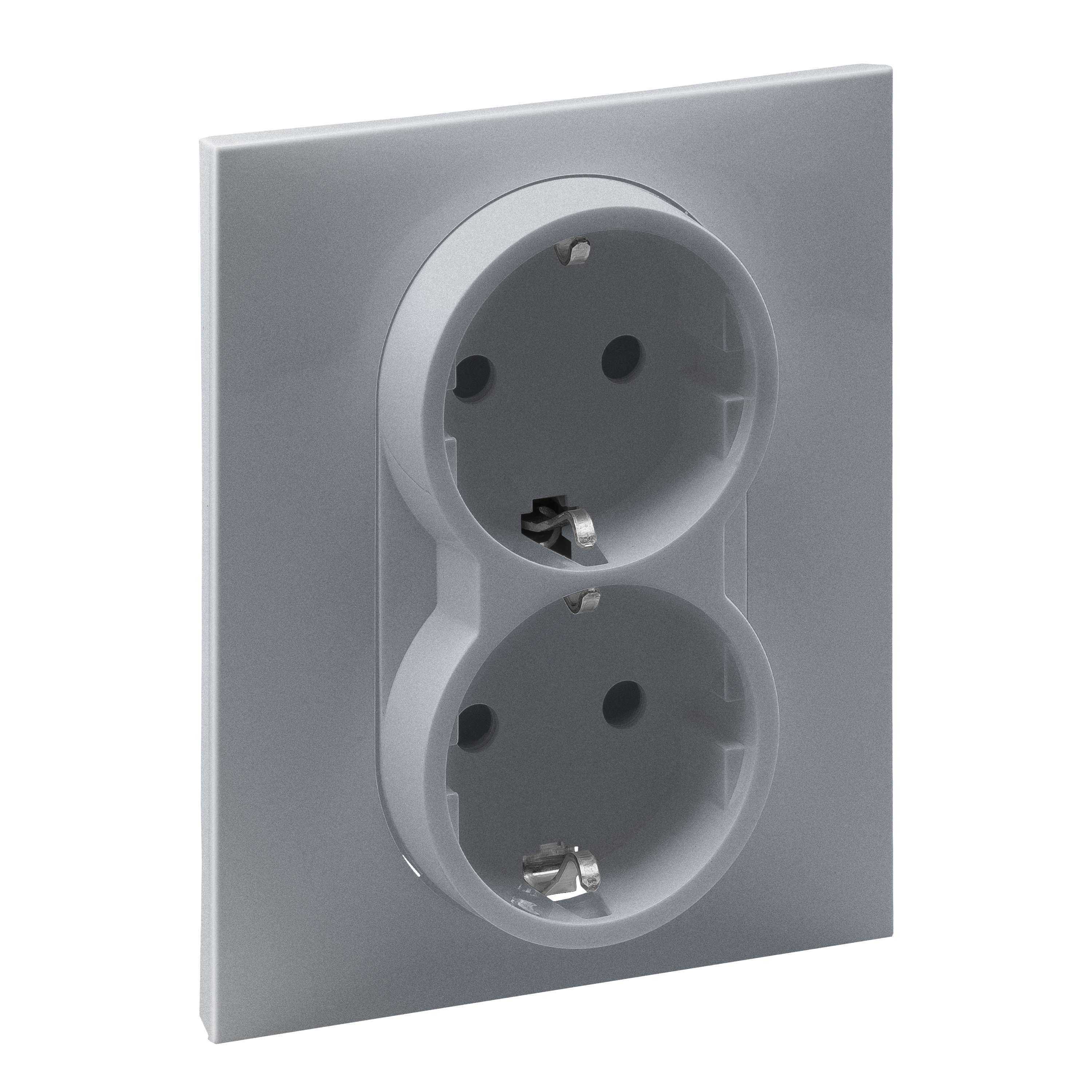 Изображение товара SUNO двойная розетка 16A 250V алюминий Legrand/Daccord