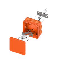 Изображение товара EKF PROxima Коробка огнестойкая E45 100х100х50мм с клеммниками 5 полюсов 0,5-10мм2 IP55 HF.