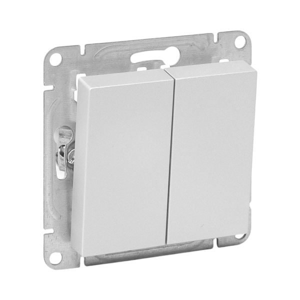 Изображение товара EKF Эпика Механизм выключателя, двухклавишный, алюминий.