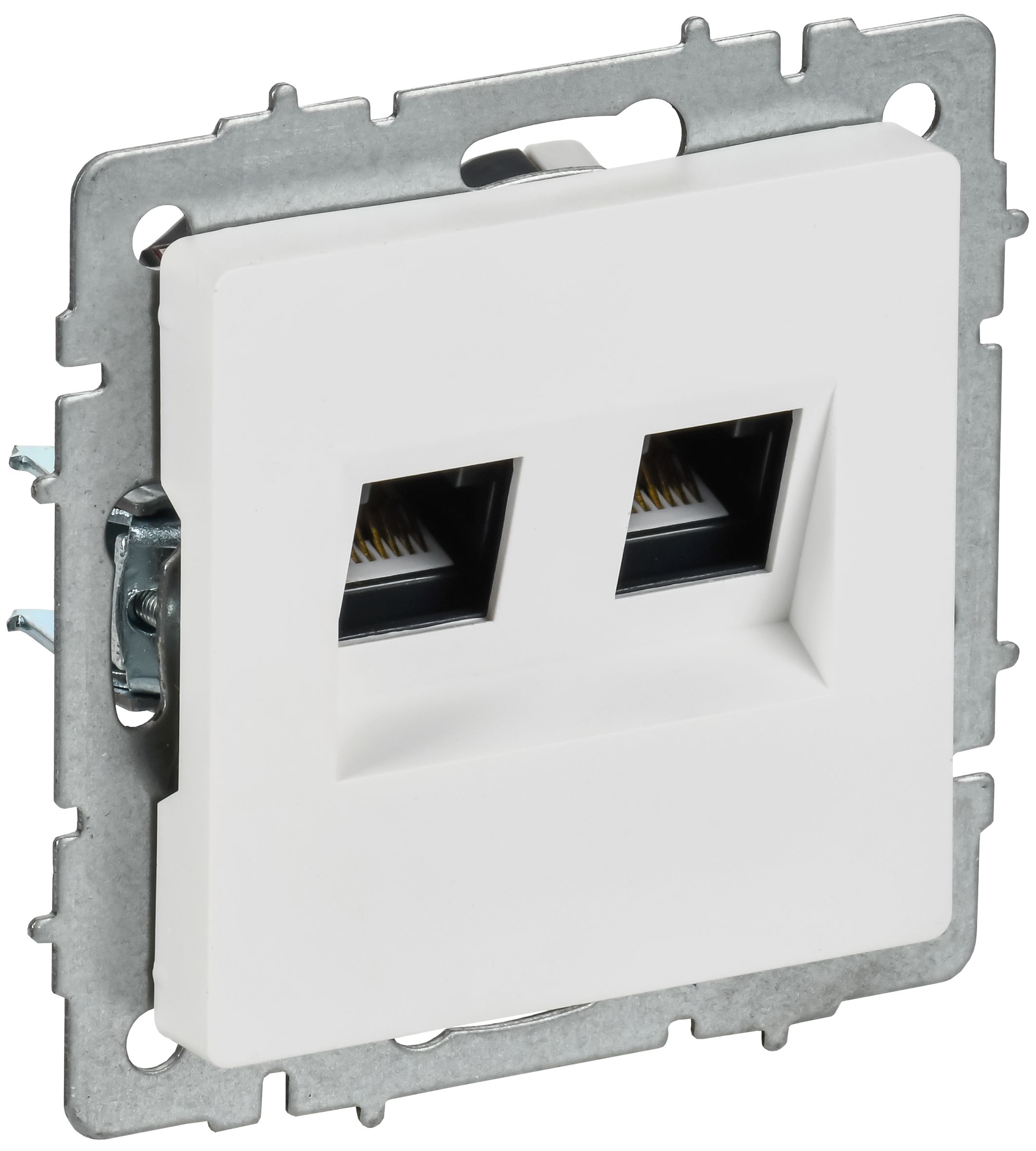 Изображение товара IEK BRITE Роз. комп. 2-ая RJ45 кат.5E РК10-2-БрАБ а/б