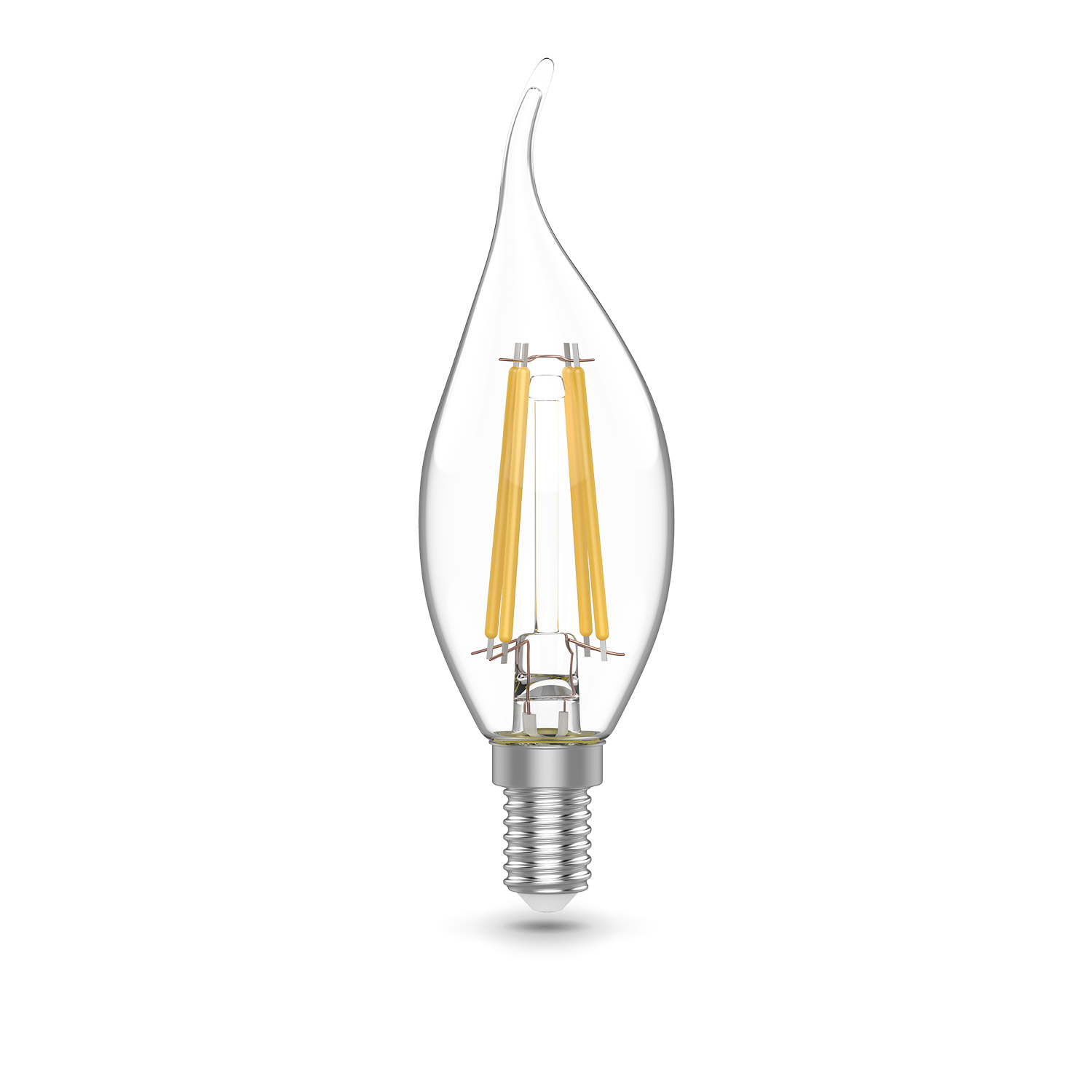 Gauss Лампа Basic Filament Свеча на ветру 4,5W 420lm 4100К Е14 LED