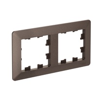 Изображение товара Systeme Electric AtlasDesign Air Мокко/дымчатый черный Рамка 2-ая