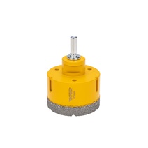 Изображение товара KRANZ Коронка алмазная профессиональная по керамограниту и железобетону М14, вакуумное спекание, 70мм, для УШМ