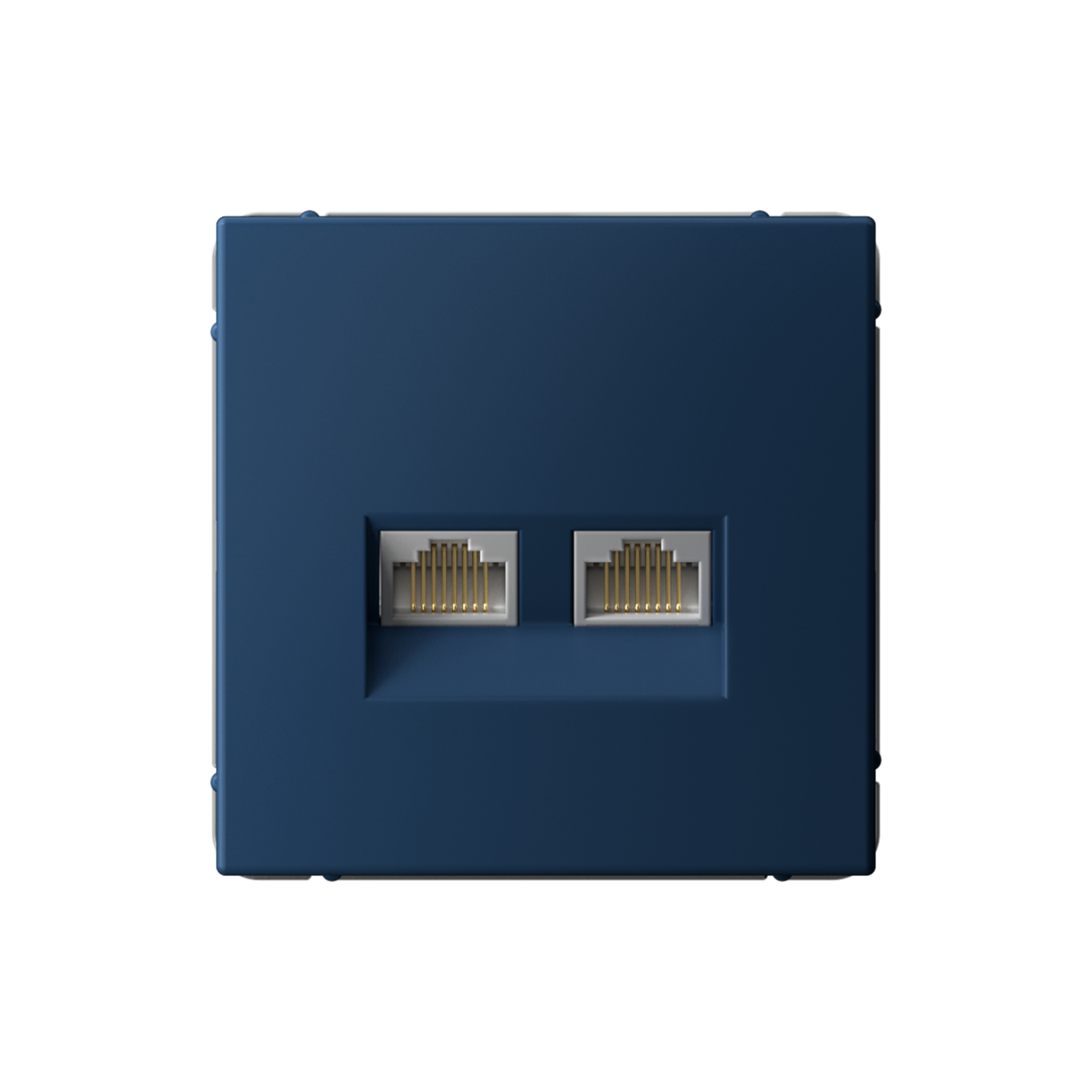 Изображение товара Systeme Electric ArtGallery Аквамарин Розетка двойная компьютерная RJ45+RJ45, кат. 5е, механизм