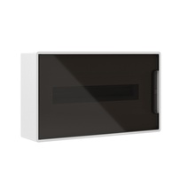 Изображение товара DKC FRAME Щиток 18 мод настенный , белый, с тонированной дверцей, с 2-мя шинами PEN на 8 и 10 отв.