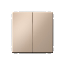 Изображение товара Systeme Electric ArtGallery Песочный Выключатель 2-клавишный, 10АХ, механизм, быстрозажим. клем.