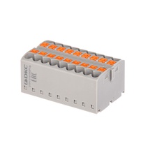 Изображение товара DKC Nuputuk Блок распределительный, зажим push-in, 18 точек подключения 2,5 кв.мм, серый