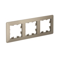 Изображение товара Systeme Electric AtlasDesign Air Шампань/дымчатый черный Рамка 3-ая