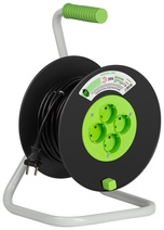 Изображение товара ЭРА Удлинитель силовой GREEN LINE KAT-2x1.5-20m Greenline на катушке пластик 4 розетки без заземления 20м ПВС 2x1.5мм2