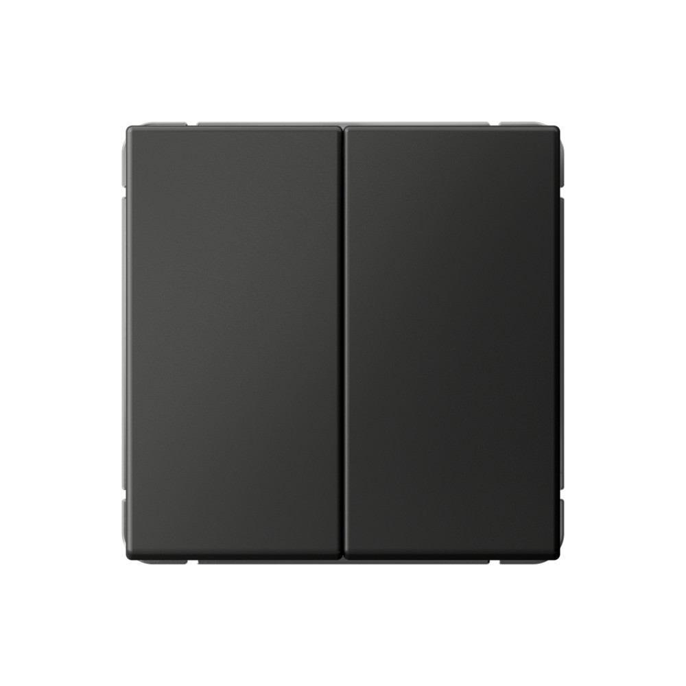 Изображение товара Systeme Electric ArtGallery Базальт Переключатель 2-клавишный, 10АХ, механизм, быстрозажим. клем.