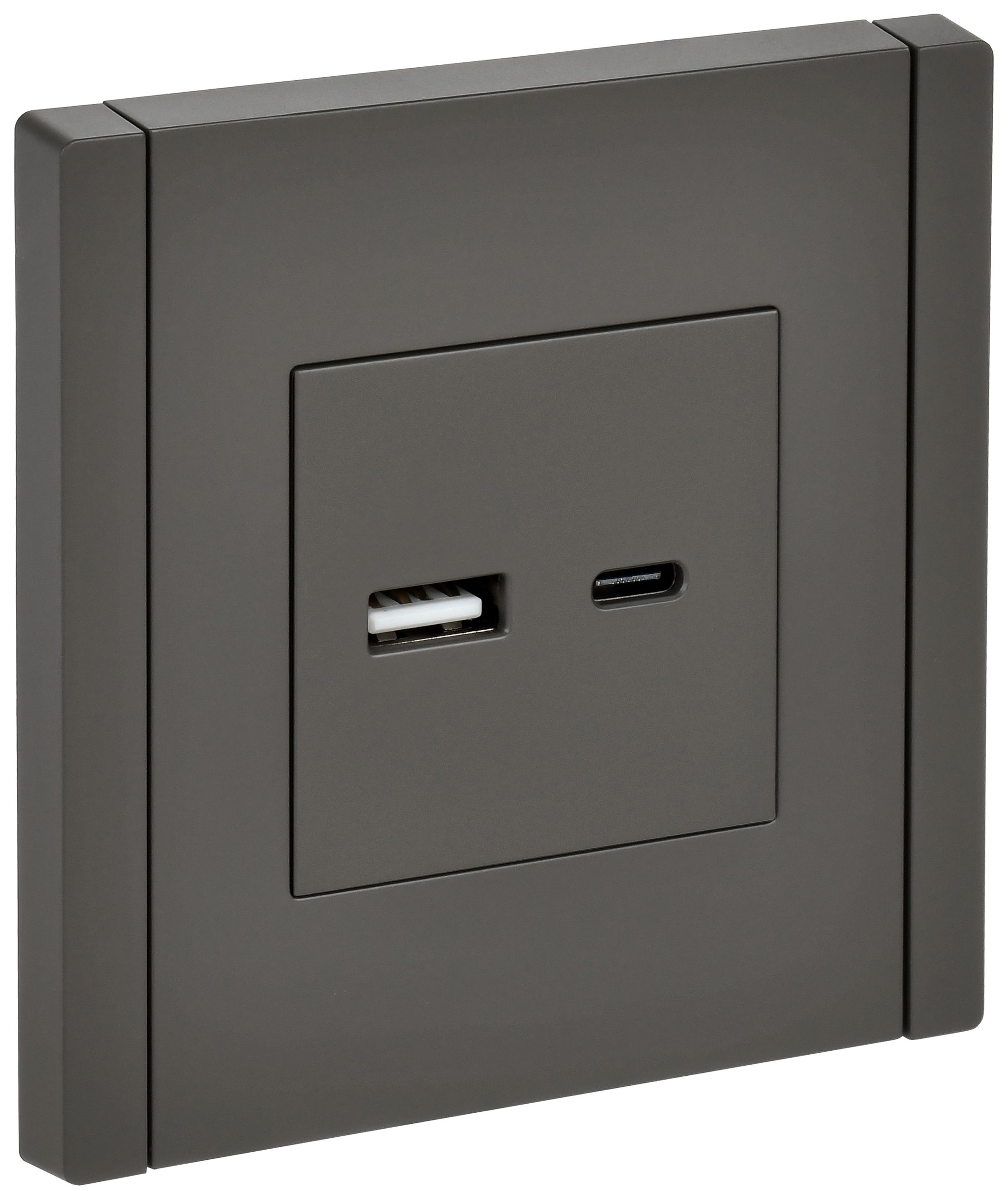 Изображение товара IEK FORTE&PIANO Серый Розетка USB A+C 18Вт FP351