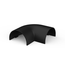 Изображение товара Systeme Electric MultiSet Угол плоский для кабель-канала  20х12 (комплект из 2шт) Антрацит