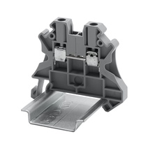 Изображение товара DKC Клемма проходная, винтовой зажим, 2 точки подключения, 2.5 кв.мм, серая