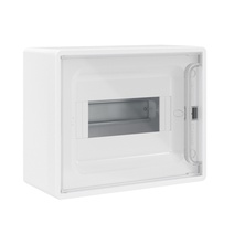 Изображение товара DKC FRAME Щиток 8 мод настенный , белый с прозрачной дверцей, с 2 шинами PEN на 6 и 8 отв.