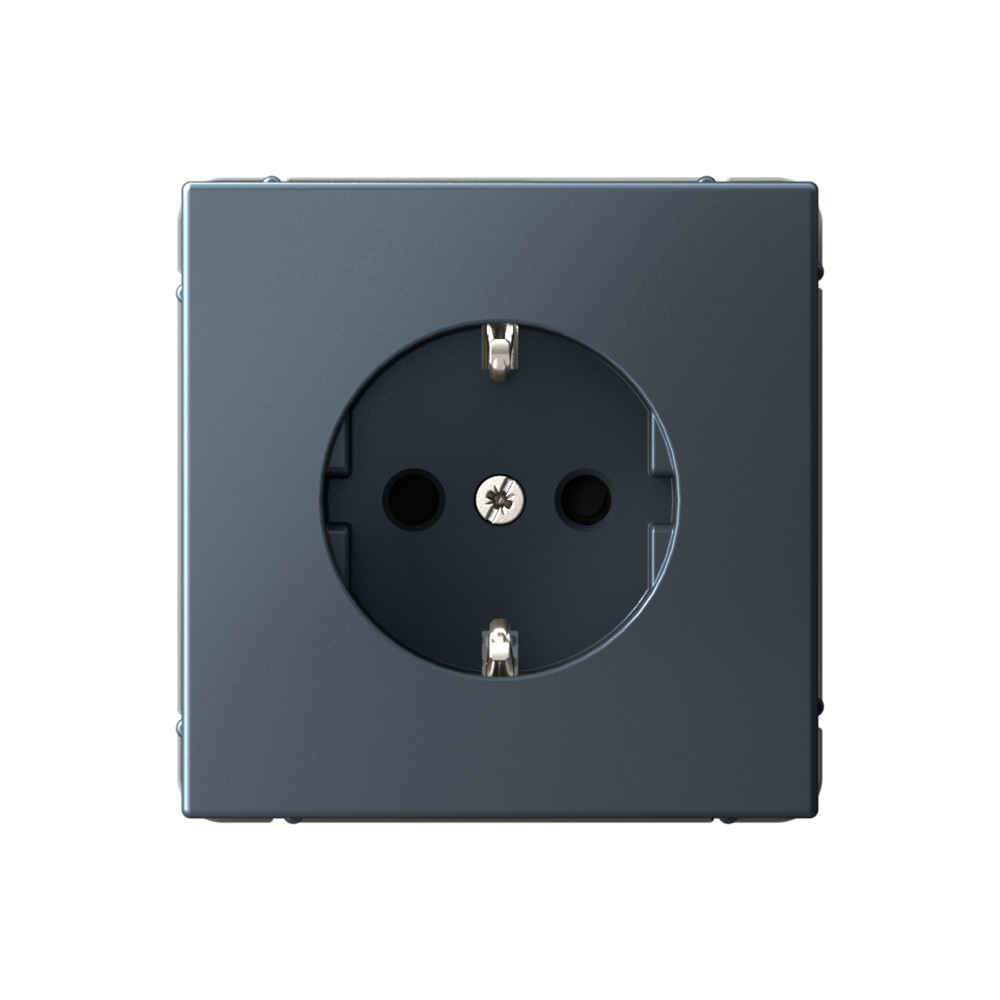 Изображение товара Systeme Electric ArtGallery Грифель Розетка с заземлением со шторками, 16А, механизм, быстрозажим. клем.