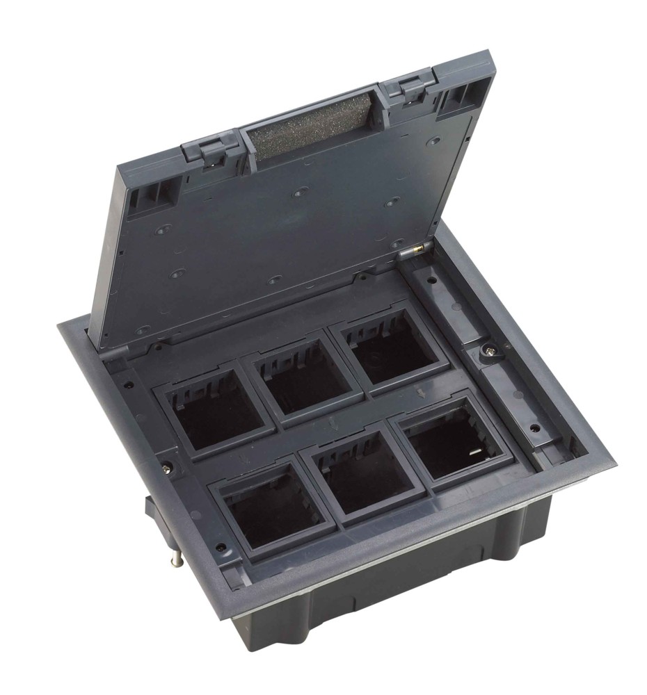 Изображение товара Systeme Elecrtic MultiDesk Люк на 12 модулей IP40 для фальшпола с монтажной коробкой, тип MDK10