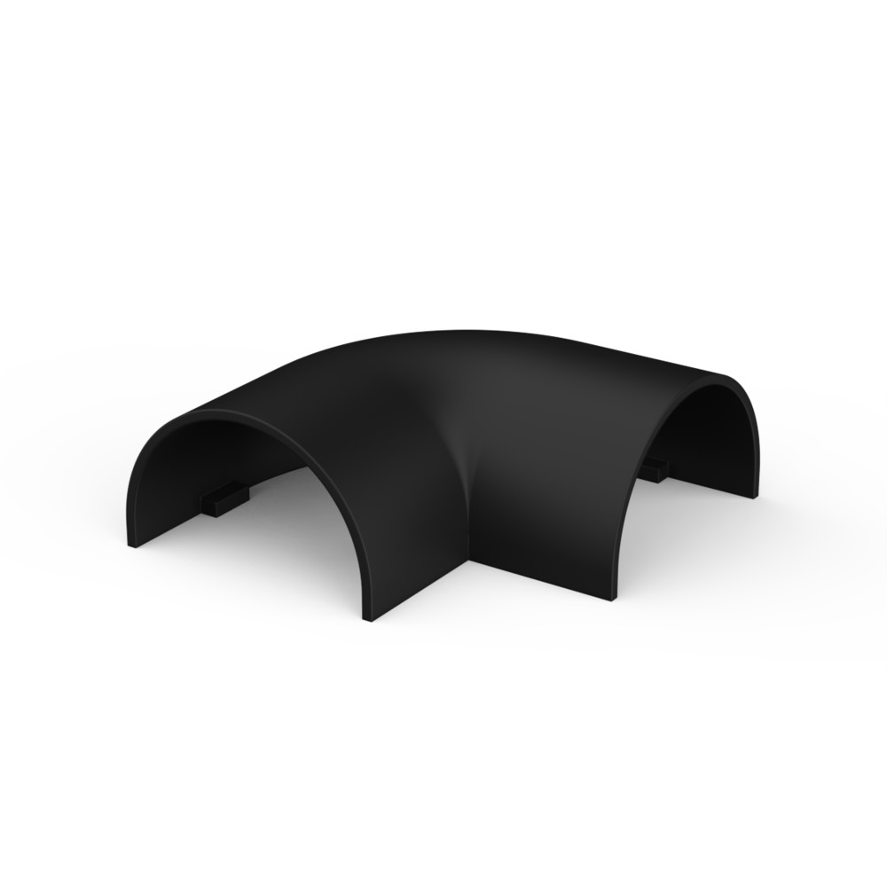 Изображение товара Плоский угол MultiSet 90° для кабель-канала 30×13, 2 шт, Антрацит