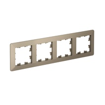 Изображение товара Systeme Electric AtlasDesign Air Шампань/дымчатый черный Рамка 4-ая