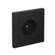 Изображение товара Systeme Electric AtlasDesign Карбон Розетка без заземления, 16А, в сборе, быстрозажим. клем.