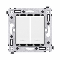 Изображение товара DKC Avanti Кнопка двухклавишная в стену, "Белое облако" Изображение товара DKC Avanti Кнопка двухклавишная в стену, "Белое облако"