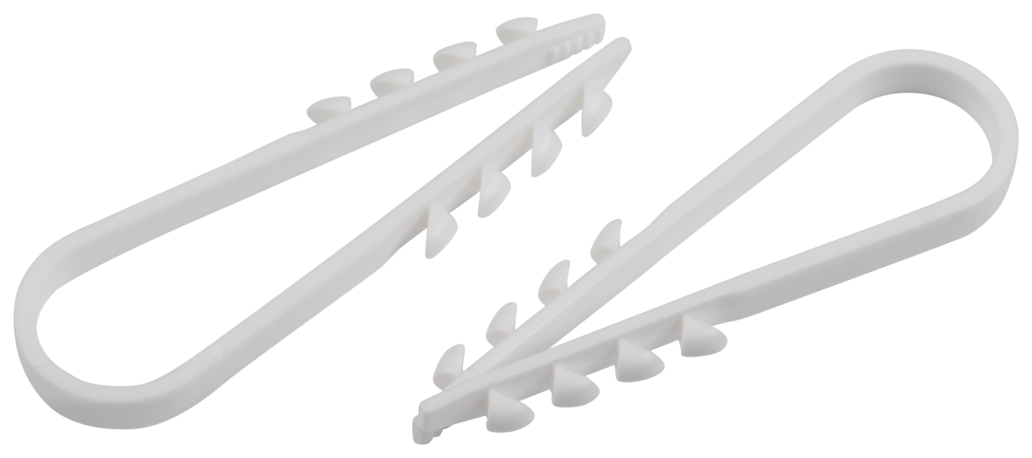 Изображение товара ЭРА NO-224-222 дюбель-хомут для кабеля 5-10 мм белый 100 шт