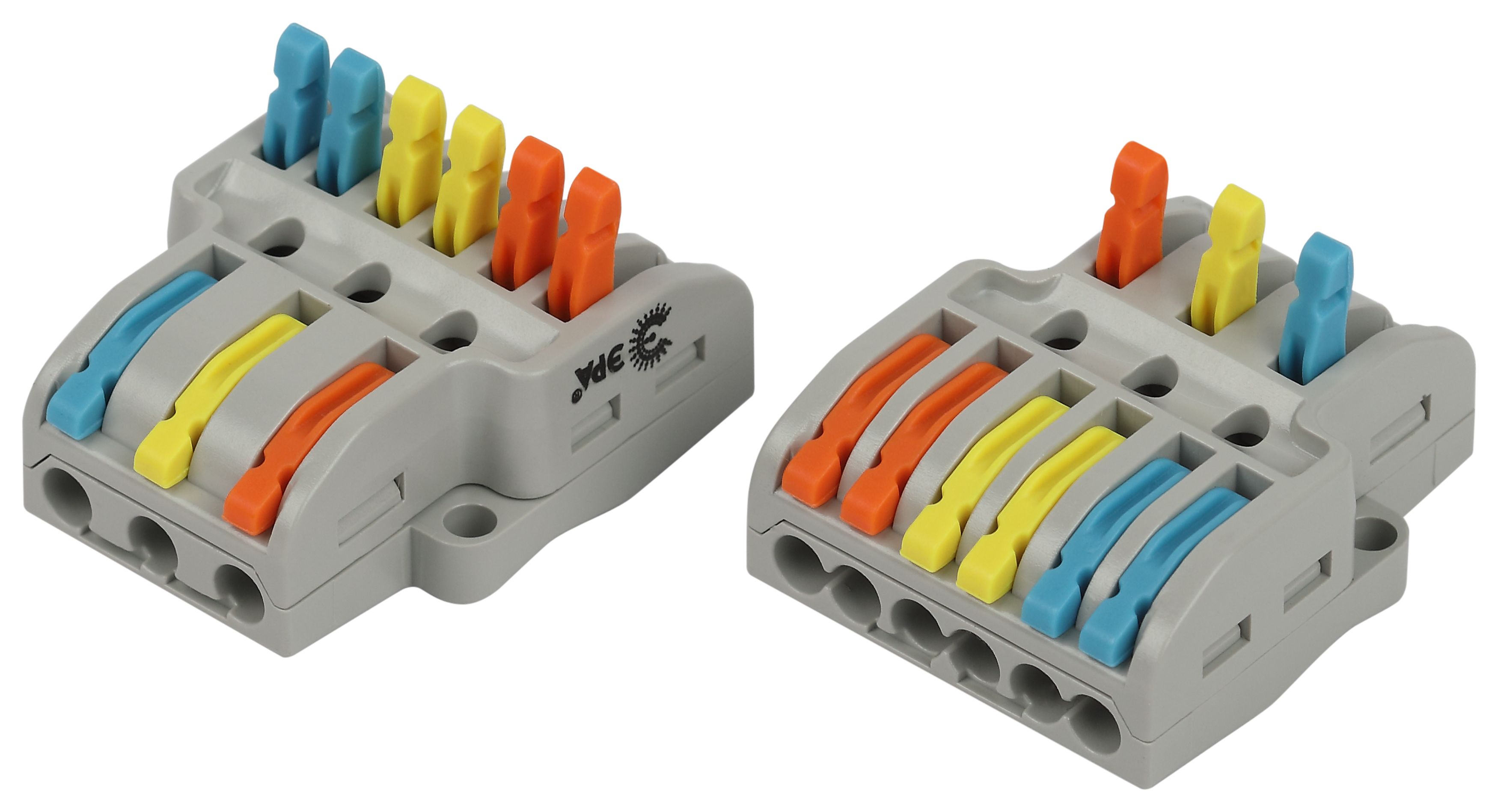 Изображение товара ЭРА Клемма NO-225-408 проходная разветвительная 222-4136 с рычагами 3/6 полюсов 0.08-2.5/4 мм2 упаковка 15 шт