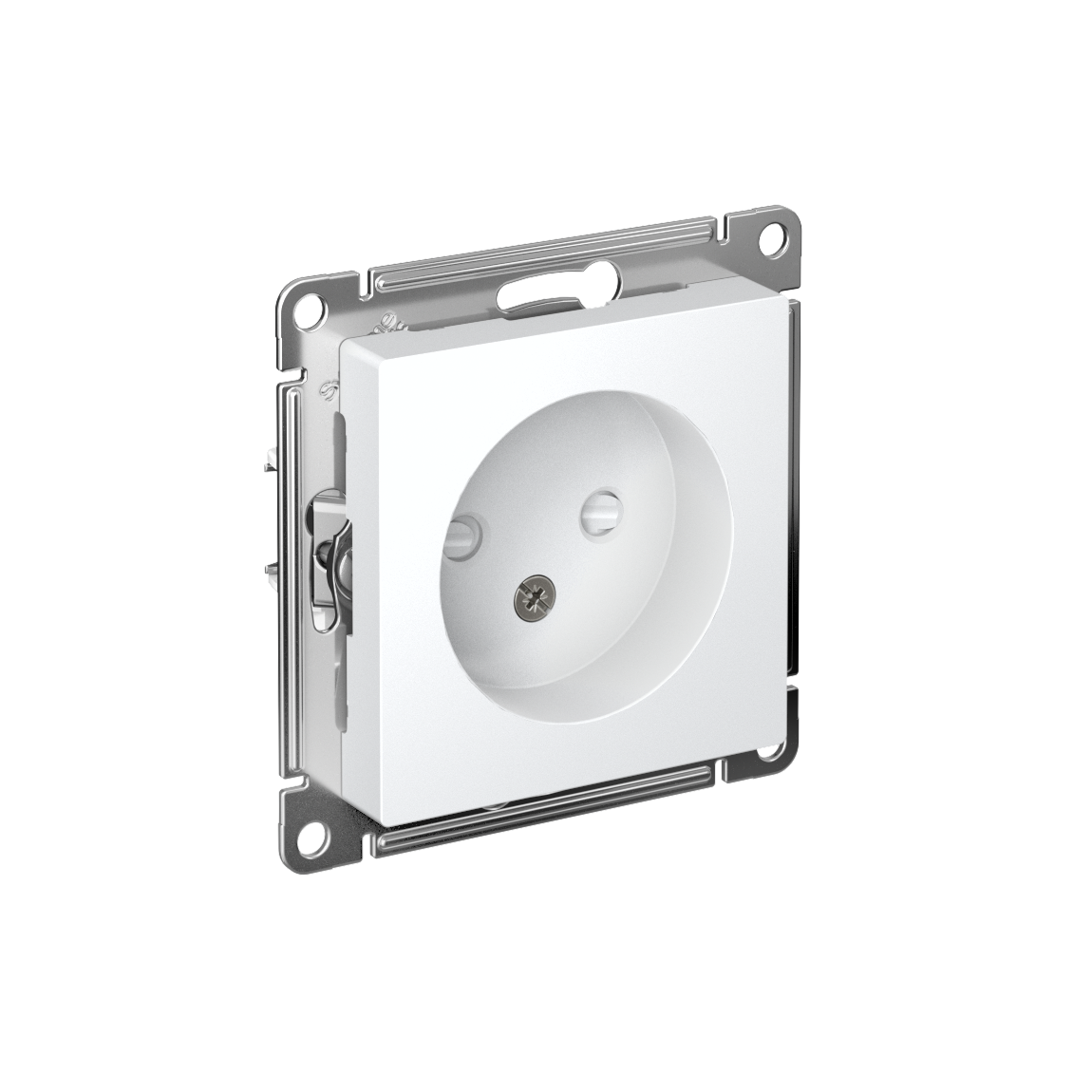 Изображение товара Systeme Electric AtlasDesign Бел Розетка б/з со шторками, 16А, механизм