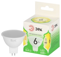 Изображение товара ЭРА Лампа светодиодная GREEN LINE LED MR16-6W-830-GU5.3 GL 6Вт софит теплый свет GU5.3