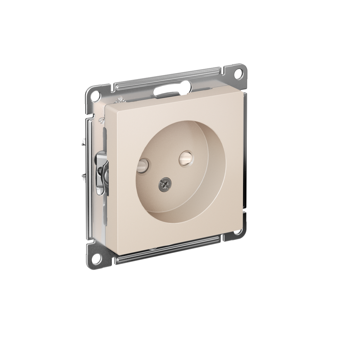 Изображение товара Systeme Electric AtlasDesign Беж Розетка б/з со шторками, 16А, механизм