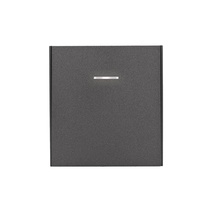 Изображение товара KRANZ STRONG Выключатель 1 кл перекрестный (переключатель) с подсветкой 10А с/у графит, с 1-пост. рамкой