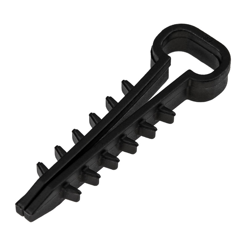 Изображение товара PROconnect Дюбель-хомуты нейлоновые прямоугольные 5-10 мм, черные, упаковка 100 шт.