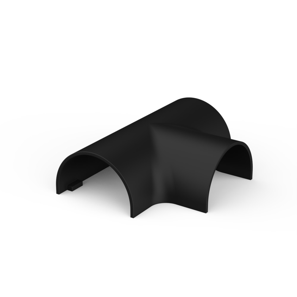 Изображение товара Systeme Electric MultiSet Тройник для кабель-канала  30х13 (комплект из 2шт) Антрацит