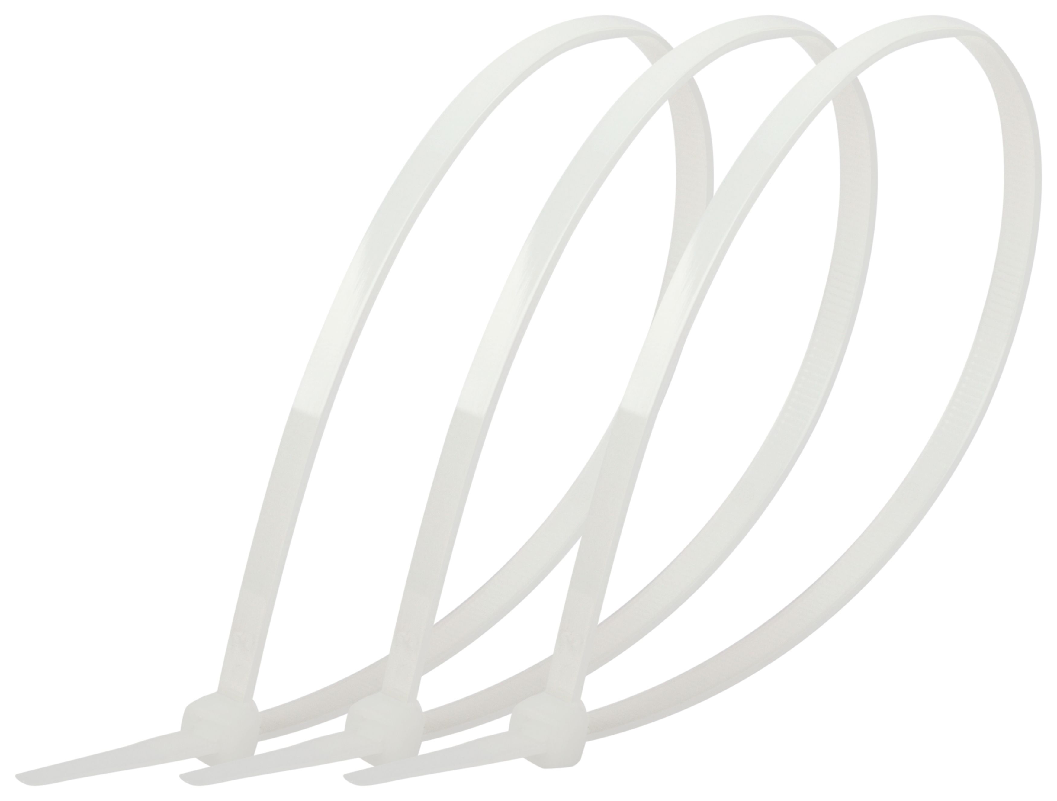 Изображение товара ЭРА Кабельная стяжка NO-225-157 (хомут) нейлоновая 4.8 х 200 мм белая (100 шт/уп)