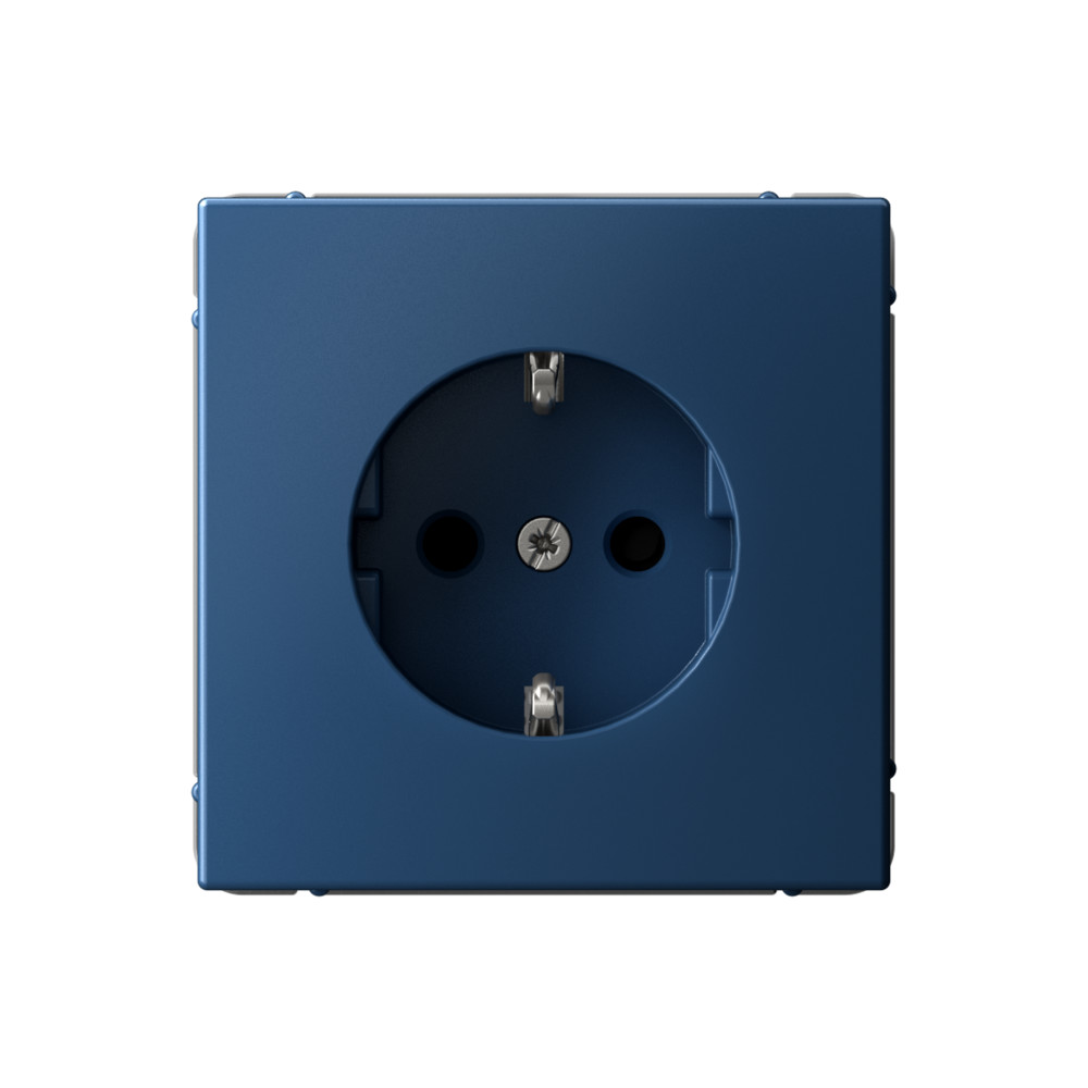 Изображение товара Systeme Electric ArtGallery Аквамарин Розетка с заземлением со шторками, 16А, механизм, быстрозажим. клем.